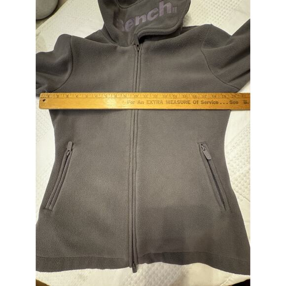 Bench Women’s Full Zip Funnel Neck Gray Fitted Sz Xl Jacket Winter Ski Gorpcore - Picture 11 of 15
